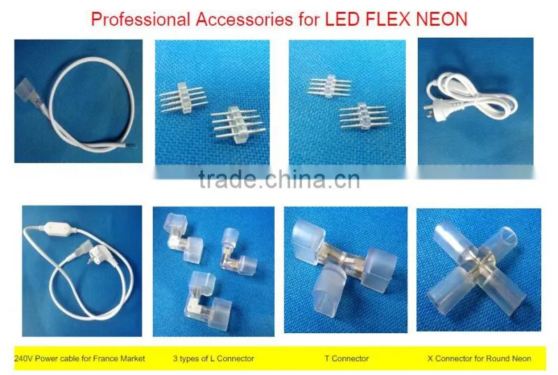 led neon flex tube light 24V Blue led neon flex IP65