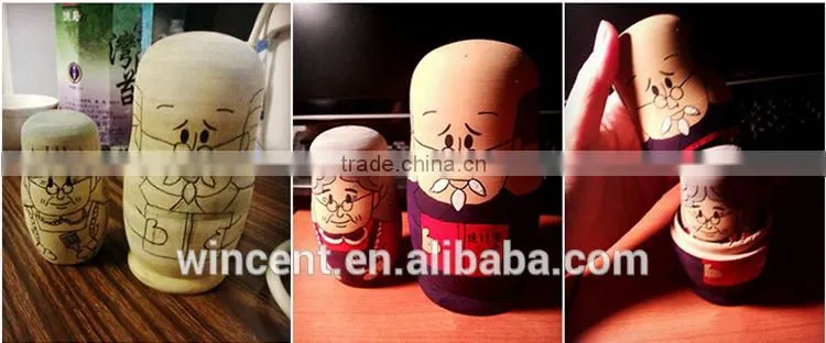 Gift Wood DIY Drawing Russian Matryoshka Doll