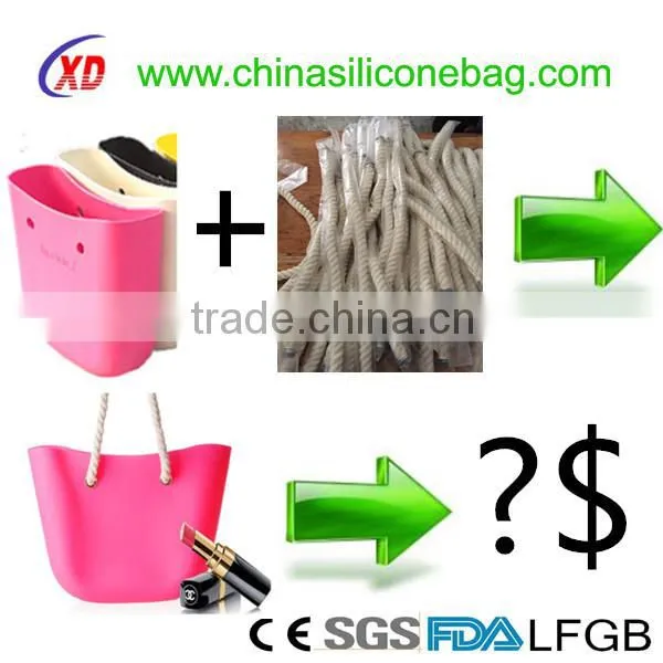 2015 ladies fashion beach bag, hot sale silicone beach bag