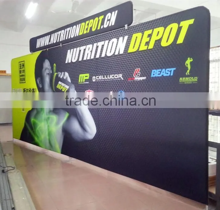 Lighweight advertising trade show booth design
