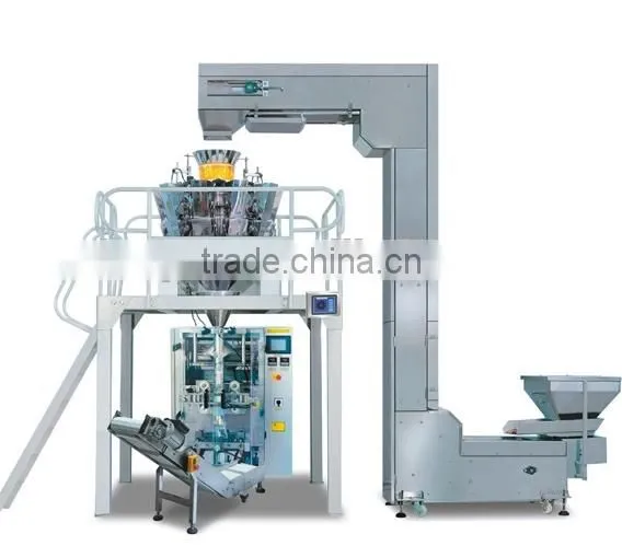 Automatic Granule Packaging Machie + Muti-head Weigher + Z Type Feeding Machine