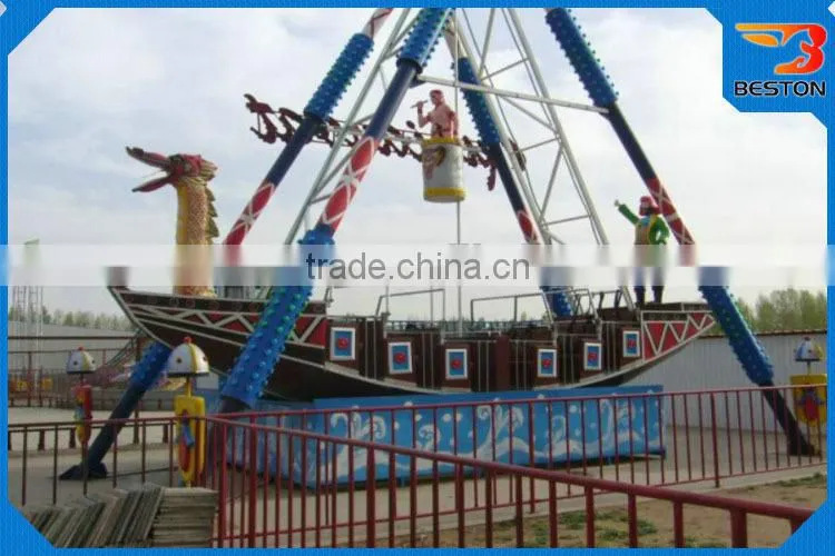 Outdoor amusement swing rides viking ship ride trailer mounted for sale