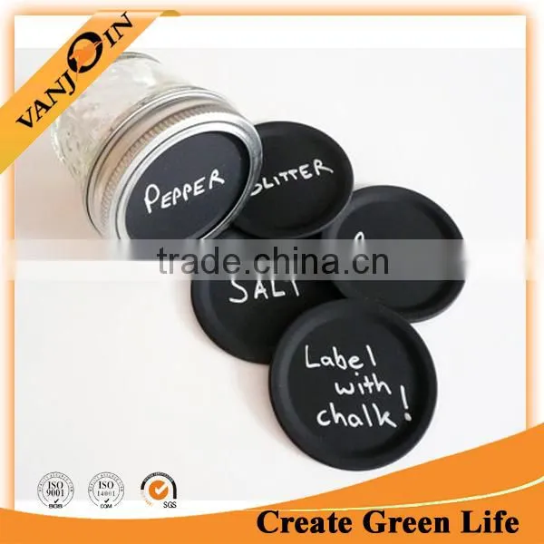 70mm Black Writing Lids For Mason Jar Cheap Price