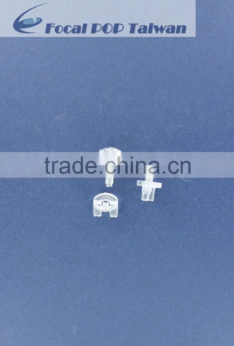 plasic fastener for cardboard display temperary display corrugate display in stores