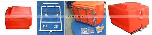 45L insulated box for delivery fast food, plastic PE food box for delivery