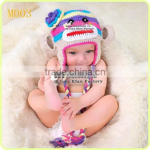 baby crochet beanie monkey hats crochet pattern infant caps
