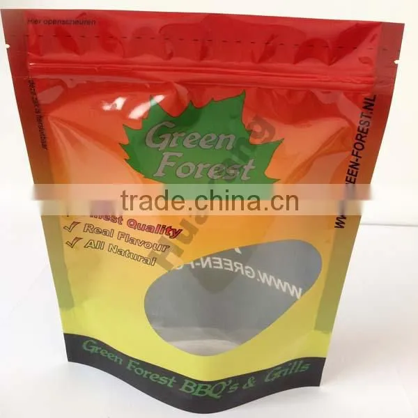 Clear bottom woodpallets plastic packaging bag