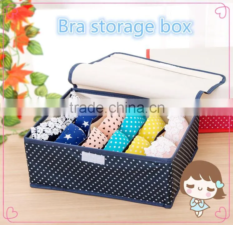 WBD-001:RODA Wholesale 600D Oxford cloth bra storage box,underwear storage box,sock box
