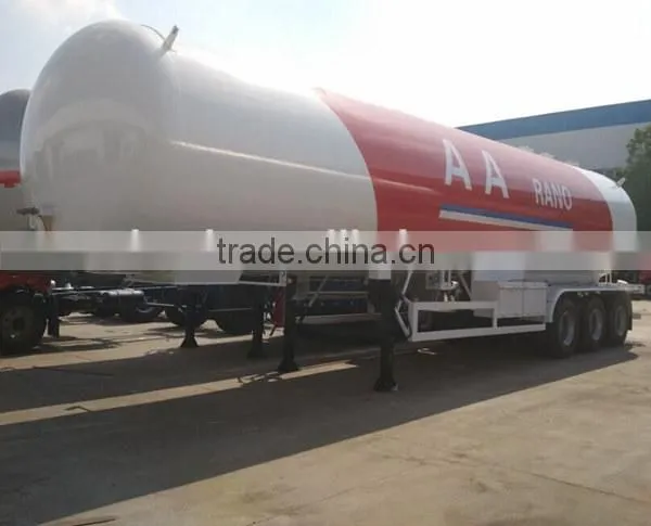 lpg gas semi trailer road tank, 3 axles lpg tanker trailer 20Tons
