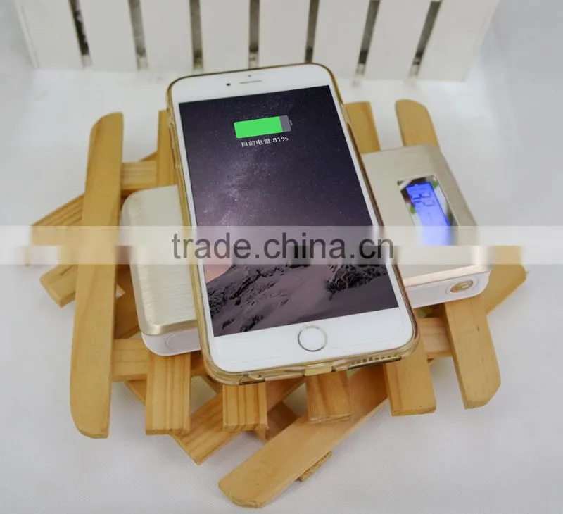 12000mAH 18650 qi wireless charger with LCD power indicator