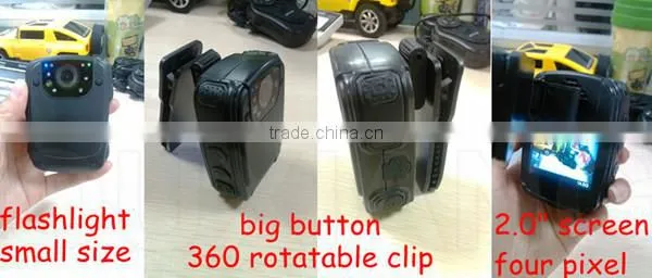 portable body wear video camera recorder for police ZP606