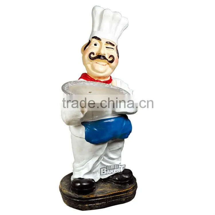 Good quality Bakest polyresin chef model for display/cook doll/chef model/polyresin toy#915A
