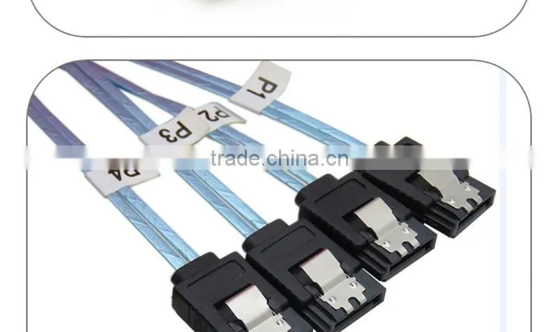Vision Internal Mini SAS SFF-8087 to 4xSATA reverse breakout cable