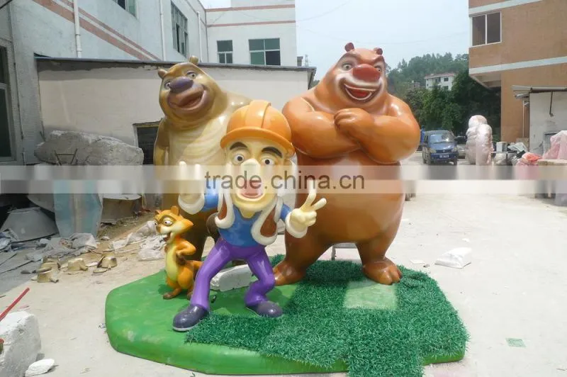 Custom made fiberglass cartoon sculpture