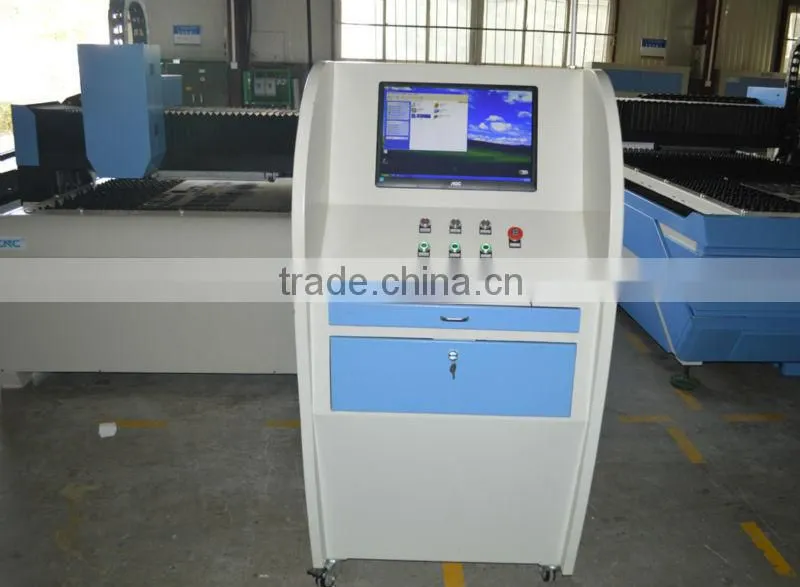 fiber cutting machine with Reycus 500w laser tube friendess head