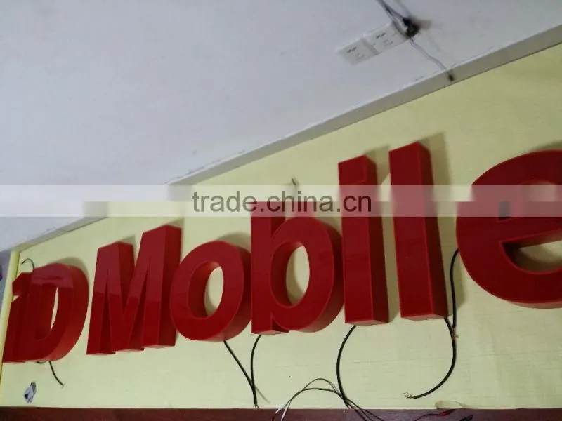 High bright 3d frontlit acrylic led letter