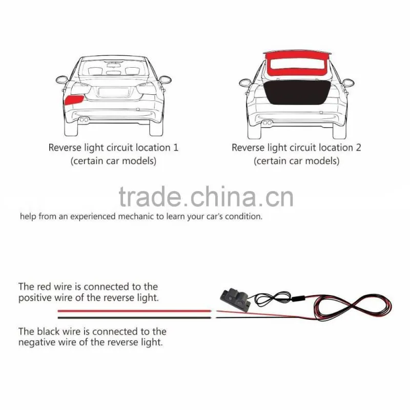dual lens camera Car Dvr Rearview Mirror Camera 5 inch HD Display with Reversing Parking Sensors Backup Camera user manual