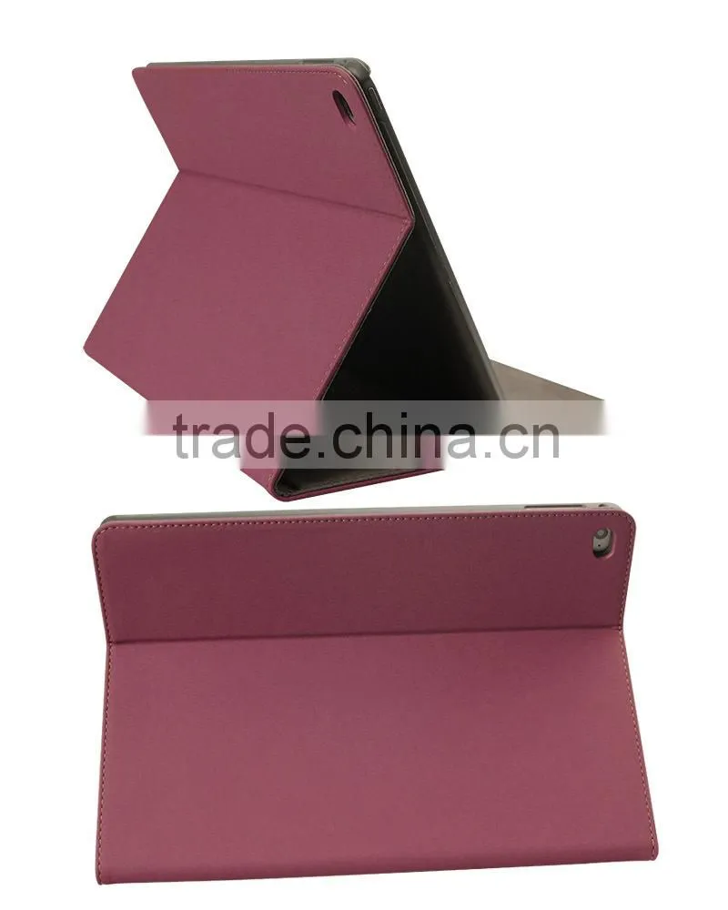 Top Quality Sheepskin Stand Card Slots Leather Case For iPad Air 2/Air