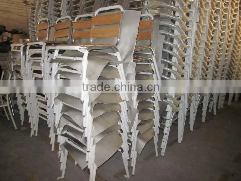 outdoor furniture aluminum wooden bar chair (YC055)
