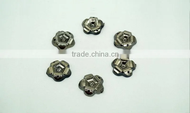 KM4 marguerite 13mm 16mm flat back sew on acrylic rhinestones for fashion decoration, craft making, garment bags accessories
