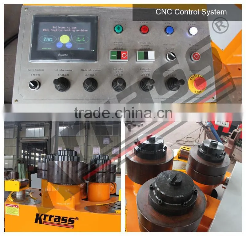 Krrass Brand W24S-100 round hollow steel pipe bending machine