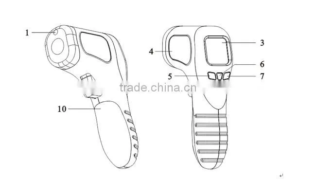 High quality non-contact infrared IR thermometers -30~350C temperature meter for BBQ TL-IR350