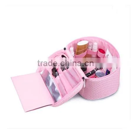 leather cosmetic bag daily useful beautiful storage bag pu cosmetic bag