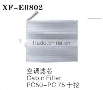 excavator cabin filter for PC50 PC75