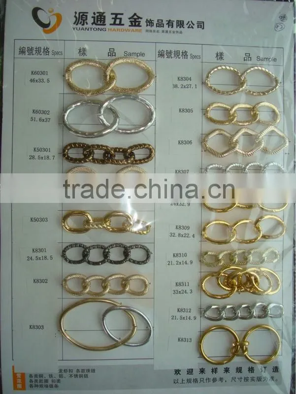 fashion colorful chain for decoration and hangbag
