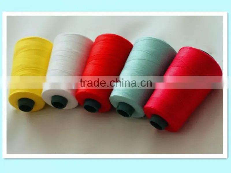 100% spun polyester 30/1 raw white