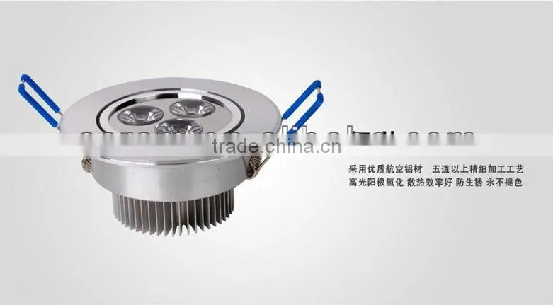 Brush Aluminum High Power 5*3W 15W 220V Gimble Recessed Dimmable Square Led Celling Light 10w led downlight