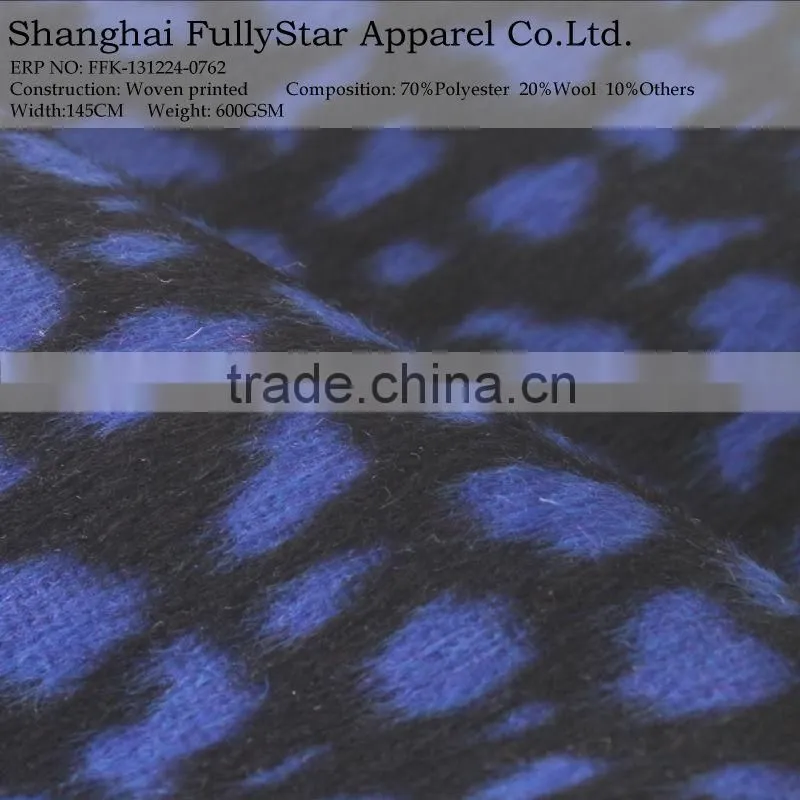 good quality polyester wool woven fabric