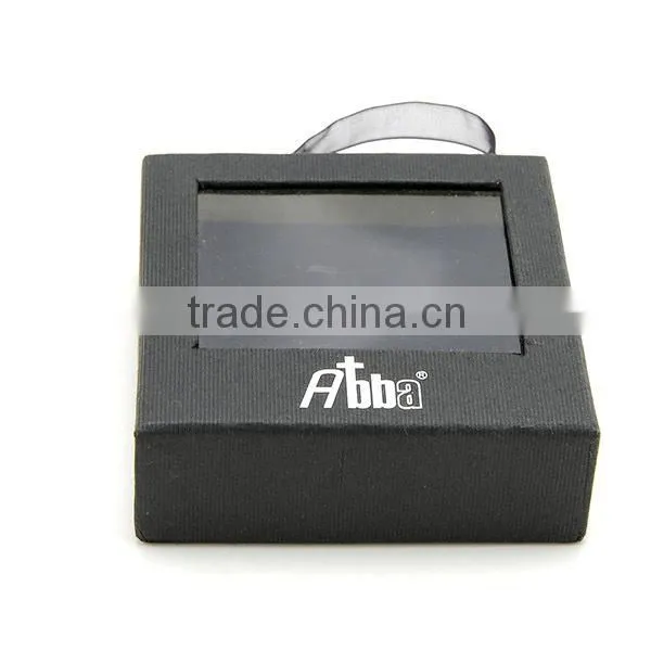 Factory Wholesale PVC Window Rigid Paper Slide Jewelry Box with velvet Paperboard Inside