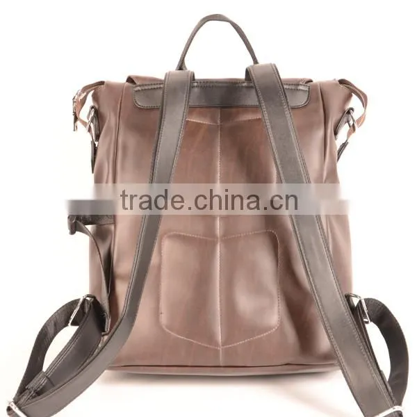 2016 New Arrival Fashion Design Cheap PU Backpack Bags From Guangzhou Factory