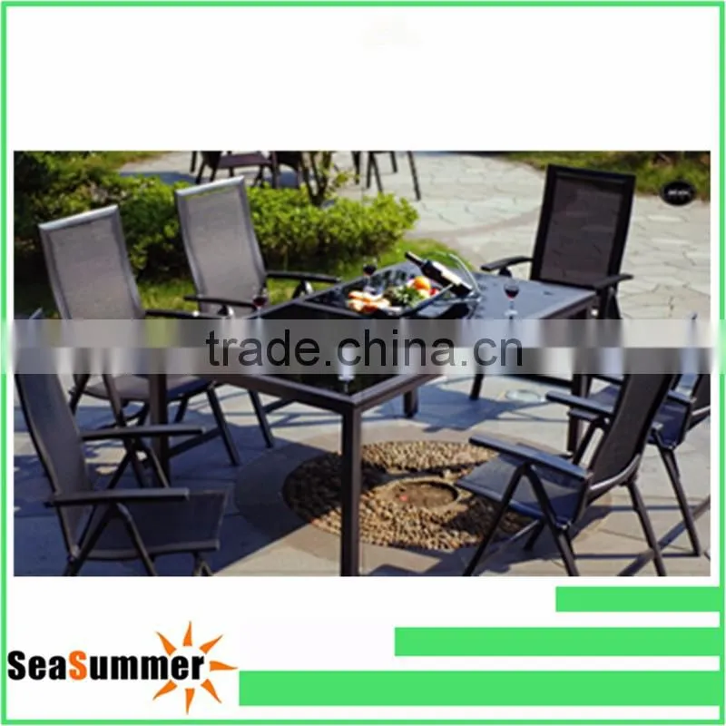 glass dining table and chair alibaba outdoor furniture metal 2014 new products /glass and aluminum dining table and chairs