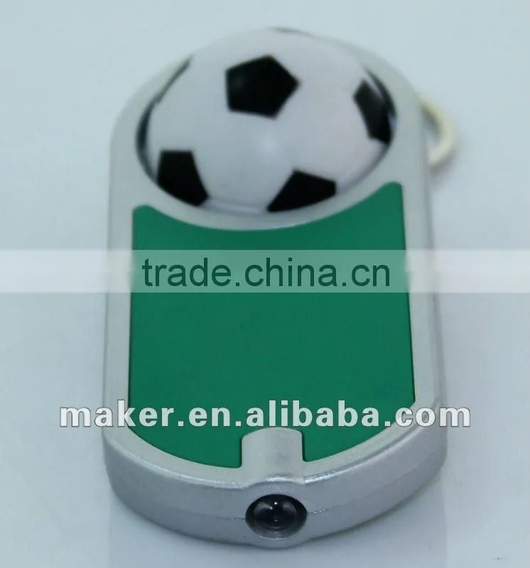 Rolling Football Keychain Light