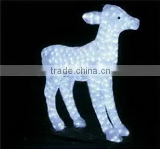 christmas decoration crystal sculpture light for santa claus
