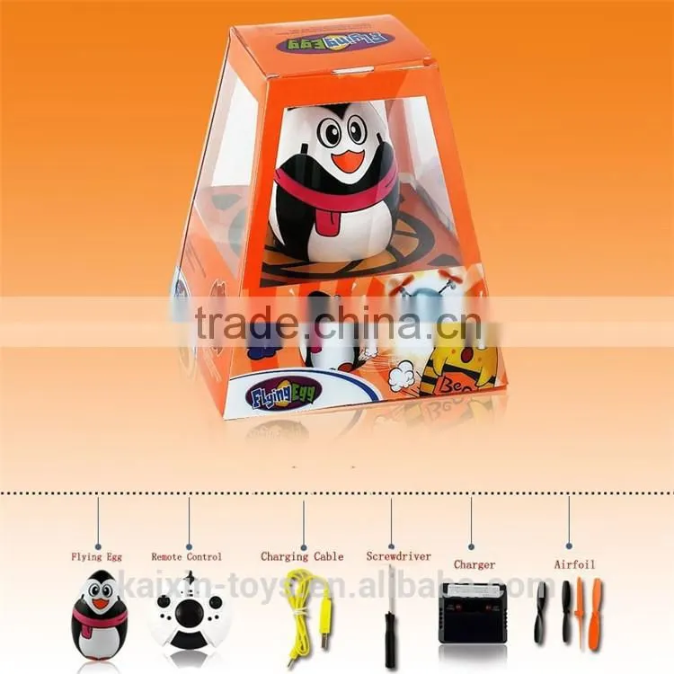 Electronic RC helicopter RC Toys Radio Control Quadcopter 4CH Gyro Rolling Cute Cartoon Style Flying Egg