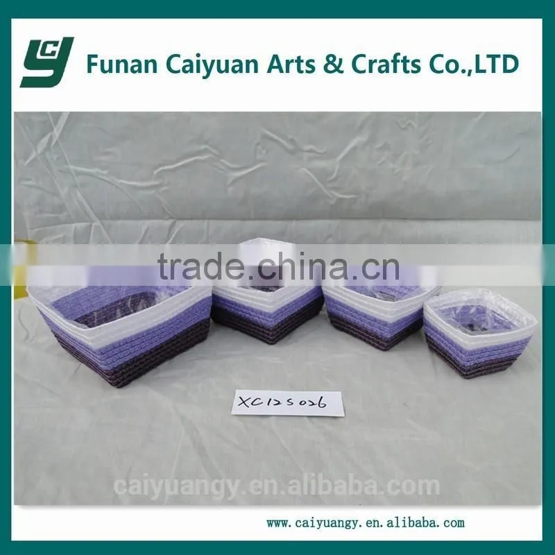 China supplier small unfinsihed antique crate wood basket