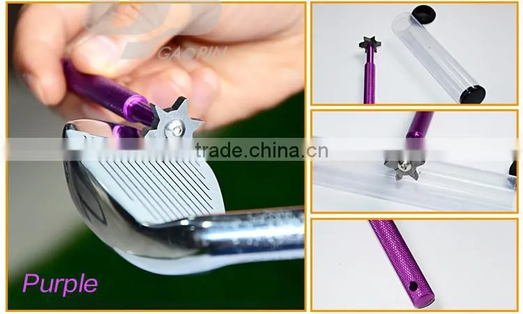Golf Hot 6 Blade Golf Iron & Wedge Club Groove Tool Sharpener & Cleaner for V U Square