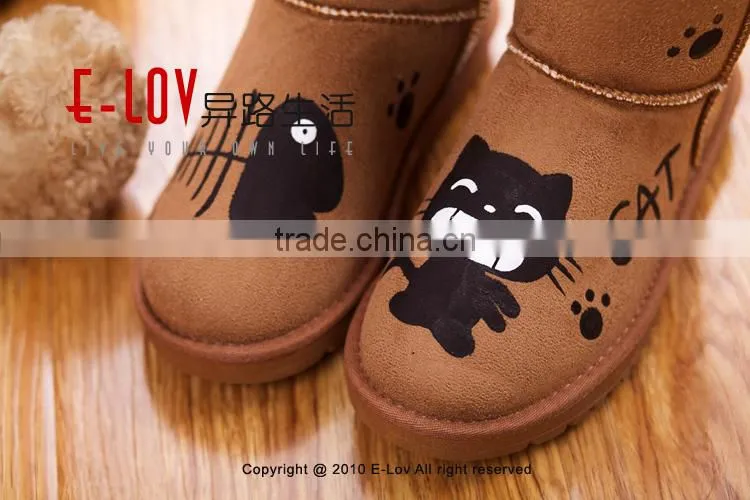 2015 hot sales high quality and cheap womens boots winter suede