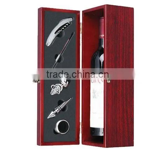Wine set Corkscrew + Thermometer + wine collar + Wine-Pourer