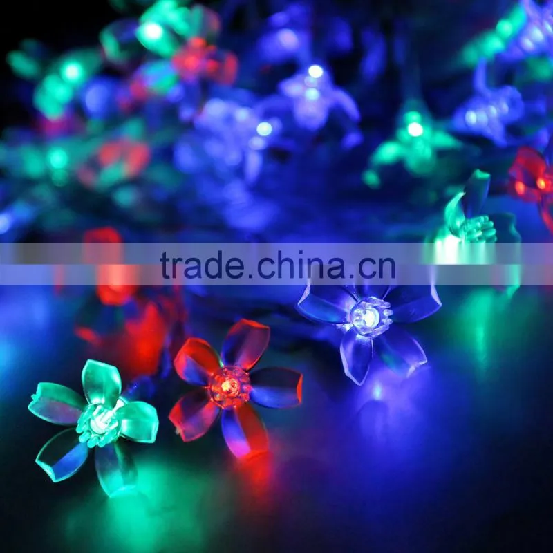 Hot sale Holiday living lights series christmas led string light solar flower light solar garden light for decoration