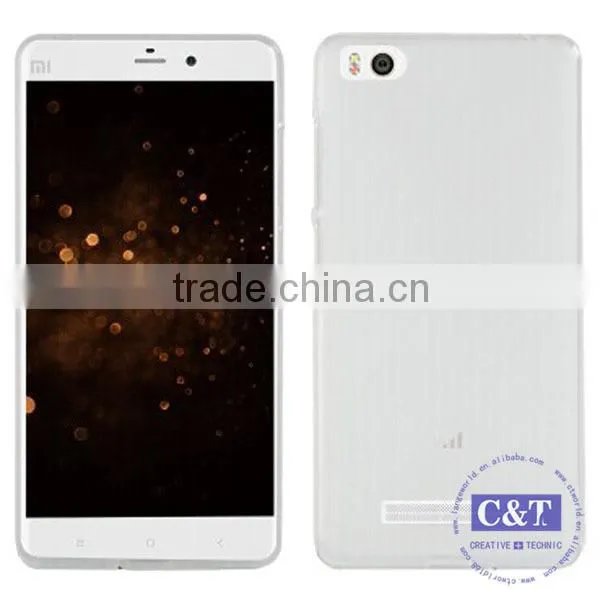 C&T Crystal Clear Transparent Flexible Soft Gel Tpu Case Cover For Xiaomi Mi 4i, For xiaomi mi4i