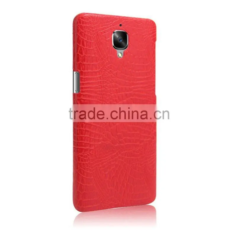 C&T Black PU Leather Back Cover Case Shell for Oneplus 3