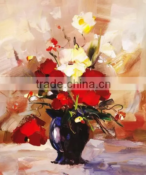 Retro flower decorative painting on canvas