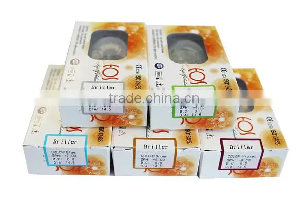 CE ISO KFDA approved Korea EOS BRILLER colored contact lenses wholesale cosmetic color contact lens