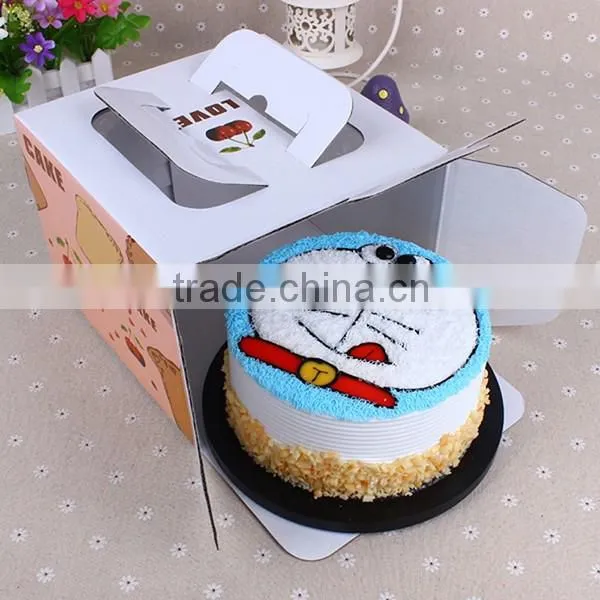 wedding paper cake box design with handle