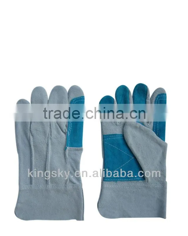 Ecocomy reinforced palm full leather glove