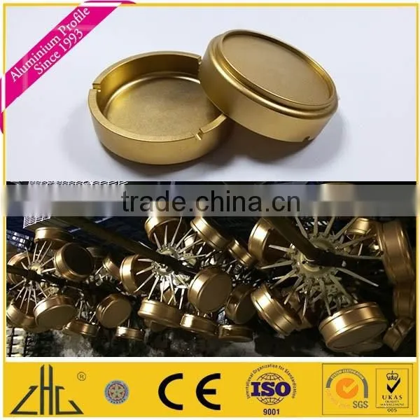 Wow!! luxury aluminum table cigar ash tray gold color , aluminium tray size 140mm , adult birthday gift cast aluminium ash tray